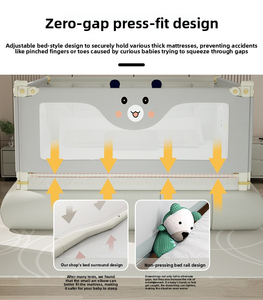 Barandilla de Seguridad Anticaídas para Cama de Bebé con Altura Ajustable, Protector Lateral Plegable y Transpirable para Bebés y Niños Pequeños - Product Image 5