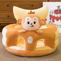 Canapé pour bébé, adorable canapé-lion pour bébé avec dossier, sécurité, mousse antidérapante, chaise longue pour tout-petit, pour salon, chambre à coucher
