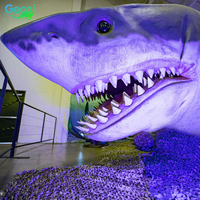 Requin animatronique réaliste Gecai, modèle de requin animatronique mobile grandeur nature pour les parcs à thème océaniques