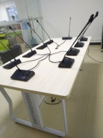 Système de conférence audio professionnel YC824 pour YARMEE avec microphone à col de cygne mis à jour filaire pour des réunions efficaces