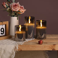 Décoration d'intérieur Mermei, bougie pilier en cire de paraffine, bougie LED sans flamme personnalisée, télécommande, fabrication artisanale, fonctionne sur piles, pour les fêtes