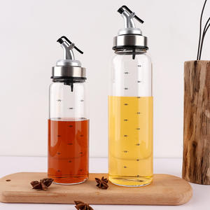 <span class=keywords><strong>Shaker</strong></span> de <span class=keywords><strong>vinaigrette</strong></span> de cuisine 200ml 300ml 500ml Bouteille en verre <span class=keywords><strong>à</strong></span> condiments avec bec verseur en forme de cylindre - Product Image 1