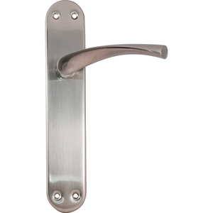 Maniglia - Set di maniglie in nichel satinato, design moderno, finitura resistente, ideale per porte interne, include - Product Image 1