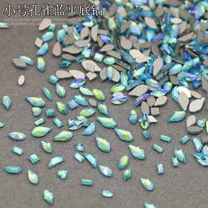 Accessoires dentaires en diamant bleu paon irrégulier, formes mixtes goutte d'eau et marquise, 2-7mm, version export Z84 - Product Image 4