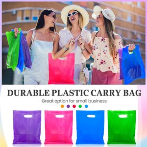 Bolsas de Plástico Grandes de 16 x 18 Pulgadas con Asa Troquelada Desechables para Compras Comerciales - Product Image 6