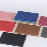 Carnet de Notes en Cuir Italien Importé Haut de Gamme pour Professionnels, avec Logo Argenté, Pages Intérieures Anti-Plis, Idéal Réunions et Planification de Projets