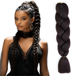Extensiones de cabello Jumbo sintético grande de 24 pulgadas para mujer, caja preestirada, cabello trenzado, trama única, estilo de cabello DIY - Product Image 1