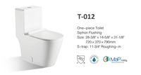 Foshan Offre Spéciale articles sanitaires de salle de bain de haute qualité 300mm prix usine sangle Siphon chasse d'eau toilette une pièce