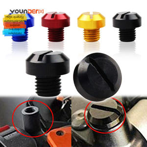 Colorido motocicleta espejo retrovisor tornillos tapas agujero tapones M10x1.25 CNC aluminio - Product Image 1