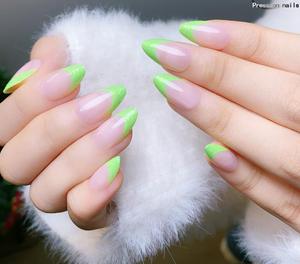 Diseño de <span class=keywords><strong>uñas</strong></span> acrílicas de moda personalizado medio <span class=keywords><strong>azul</strong></span> <span class=keywords><strong>amarillo</strong></span> rojo francés <span class=keywords><strong>uñas</strong></span> artificiales ABS prensa en las <span class=keywords><strong>uñas</strong></span> - Product Image 4