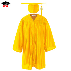 Conjunto completo de alta calidad, <span class=keywords><strong>gorro</strong></span> y vestido de graduación para niños, galardonado para uso escolar, certificado al por mayor - Product Image 4