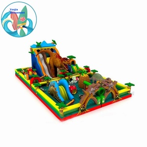 Château gonflable géant en PVC pour l'extérieur, avec toboggan d'escalade, idéal pour les centres commerciaux, les atriums et les parcs <span class=keywords><strong>de</strong></span> trampolines - Product Image 5