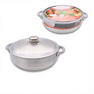 Caldero en aluminium 10,2 x 3,5 pouces, épaisseur du corps 3,0 mm, modèle de batterie de cuisine Li CK-4001-26 - Product Image 1