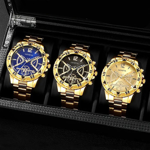 Business <strong>Men's</strong> Genuine Popular Non-Automatic Mechanical Watch Stainless Steel Waterproof Quartz Wristwatch 10m Water Resistance - Product Image 2
