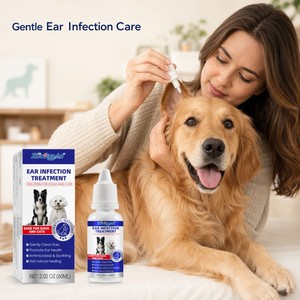ZouRunAn Nuevo Producto Gotas para el Tratamiento de Infecciones de Oídos <span class=keywords><strong>en</strong></span> Mascotas, Limpiador de Oídos para Perros y <span class=keywords><strong>Gatos</strong></span>, Lavado Antimicrobiano, Alivia la Picazón, 60 ml, Venta al por Mayor OEM - Product Image 6
