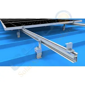 تشيكو الشمسية نظام التركيب التماس الدائمة القصدير/السقف المعدني: 366 المشبك و لا. نظام السكك الحديدية 43