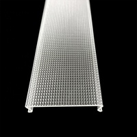 Pour diffuseur de Led, boîtier de prisme Transparent Pmma, profil de lentille linéaire, couvercle de lumière acrylique extrudé