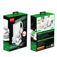 PG-XBS011 Base de charge multifonctionnelle pour console Xbox Series S Support de refroidissement avec chargeur de manette double Accessoires de jeu