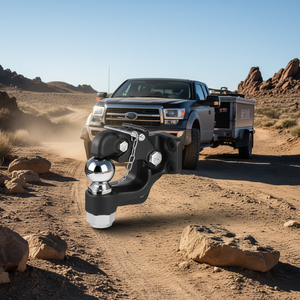 Support de boule d'attelage de 2-5/16 pouces pour anneau de lunette de 2,5 à 3 pouces, supports d'attelage en acier de 20 000 lb - Product Image 2