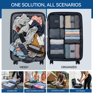 5 Set di elementi essenziali da viaggio leggeri <span class=keywords><strong>Organizer</strong></span> <span class=keywords><strong>per</strong></span> bagagli borse da viaggio da 5 zaini da viaggio - Product Image 4