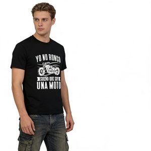 Nouveau T-shirt de motard avec messages drôles en espagnol, cadeau pour <span class=keywords><strong>papa</strong></span> et petit ami, col rond, décontracté et doux - Product Image 2
