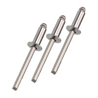 Rivets aveugles à tête ronde DIN 7337 haute durabilité en acier/acier inoxydable pour assemblage de tôles, armoires et véhicules