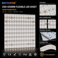 Feuille LED Flexible Découpable SMD2835 160 LED/pièce IRC>90 Panneau LED 24V DC Ultra Mince avec Lentille pour Plafond, Publicité et Rétroéclairage