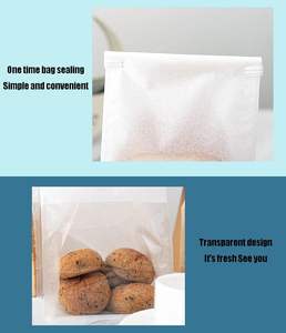 Bolsa <span class=keywords><strong>de</strong></span> ventana <span class=keywords><strong>de</strong></span> papel Kraft personalizada para productos <span class=keywords><strong>de</strong></span> panadería pan tostado pan marrón embalaje logotipo incluido para alimentos azúcar - Product Image 3