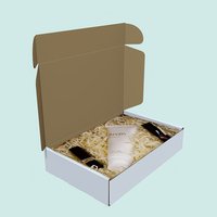Boîtes d'expédition blanches personnalisées avec logo, emballage cadeau, boîte à courrier en papier, boîte à courrier ondulée pour les petites entreprises