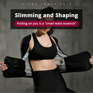 Combinaison <span class=keywords><strong>de</strong></span> Sauna professionnel, Anti-déchirure, à fermeture éclair, perte <span class=keywords><strong>de</strong></span> poids, exercice d'entraînement, vêtements amincissants, vente en gros, - Product Image 3