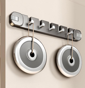 Gancho trasero para puerta con ventosa de peces <span class=keywords><strong>del</strong></span> mundo, estante para ropa, gancho adhesivo montado en la pared sin perforaciones, estante de almacenamiento para puerta de <span class=keywords><strong>entrada</strong></span> - Product Image 3