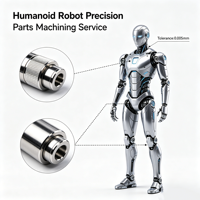 Piezas de Robot Humanoide de Precisión Mecanizadas por CNC de 5 Ejes, Accesorios de Robótica de Aluminio Ligero Personalizados