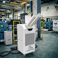18000btu AC Portabel Tipe Lantai dengan Pompa Panas Presisi, Unit AC Komersial Industri, Refrigeran R-410A, Motor