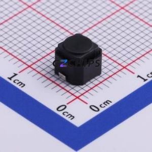 UK-B02100G5-SP25Y Tactile Switch SMD,6x6mm Switch Single Pole Single Throw Round Button 2.5N Vertical Mount - Product Image 1