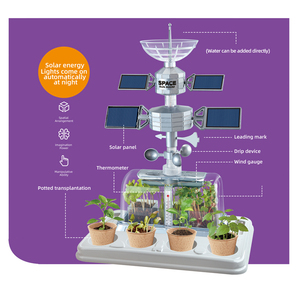 Kit de culture scientifique en plastique vert pour enfants HSD, jouets éducatifs pour la culture des plantes, âges 4-14 ans, 29x9.5x32.5CM - Product Image 4