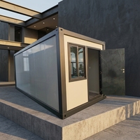 Bureau mobile pliable de 20 pieds, bâtiment de conteneurs préfabriqués, maison conteneur