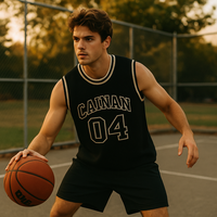 Logo personnalisé Jacquard broderie pull sans manches gilet été tricots vêtements de sport tricotés Football basket-ball gilet hommes