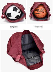 กระเป๋าเป้สะพายหลังแบบพกพาทำจากไนลอนหรูหรากระเป๋าของขวัญแบบเชือกโพลีเอสเตอร์แบบพกพาเป็นมิตรกับสิ่งแวดล้อมพร้อมโลโก้ที่กำหนดเอง - Product Image 3