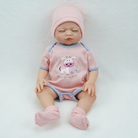 Venta caliente ponderado encantador de peluche 18 pulgadas renacer muñecas del bebé de silicona suave juguete para 3 Plus año de edad los niños que parecen reales