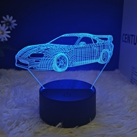 Lampe Anime LED Projecteur pour Chambre d'Enfant, Veilleuse Anime à Effet 3D, Lumière Vive pour Décoration de Chambre, Lampe Mignonne, Lampe de Nuit