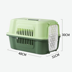 Produit <span class=keywords><strong>pour</strong></span> animaux de compagnie <span class=keywords><strong>Cage</strong></span> de nettoyage amovible <span class=keywords><strong>pour</strong></span> chat et <span class=keywords><strong>chien</strong></span> Transport en <span class=keywords><strong>avion</strong></span> <span class=keywords><strong>Cage</strong></span> <span class=keywords><strong>pour</strong></span> animaux de compagnie <span class=keywords><strong>Cage</strong></span> en plastique perméable à l'air avec circulation d'air libre - Product Image 1