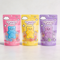 Sacs refermables en kraft personnalisés pour aliments, bonbons, biscuits, chips de pommes de terre, de qualité alimentaire, imprimés sur mesure, réutilisables, à fond plat