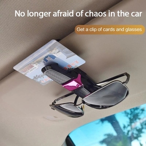 1 unidade Suporte Multifuncional para Óculos de Sol e Óculos de Grau para Quebra-Sol Automotivo, Clipe de Fixação para Acessórios de Carro e Bilhetes - Product Image 5