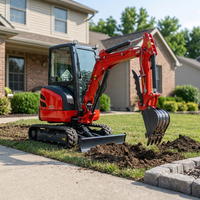 Nouvelle Arrivée Mini-Excavatrice 3,5 Tonnes sur Chenilles en Caoutchouc Moteur EPA Petite Excavatrice Agricole Prix Usine