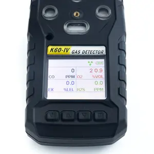 K60-IV Portable O2, UEG, H2S, CO2 multi-gas detektor