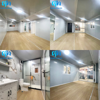 Maison préfabriquée compacte à construction rapide de 20 pieds ou 40 pieds, entièrement meublée, 2 chambres, 1 salle de bain, prête à être expédiée, maison conteneur extensible