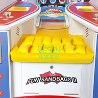 Machine de jeu d'arcade à monnayeur pour deux joueurs, équipement commercial de lancer de sacs de sable pour centre de jeux
