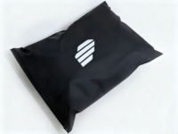 Sac en plastique transparent à fermeture éclair noir/blanc/givré, emballage rétractable pour vêtements, vêtements pour sweats à capuche et t-shirts, pochette zippée