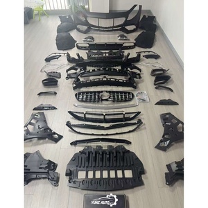 Kit Carrozzeria Completo YUNZ per <span class=keywords><strong>Mercedes</strong></span> Benz <span class=keywords><strong>Classe</strong></span> <span class=keywords><strong>S</strong></span> C217 Coupé S63/S65 2014-2020, Paraurti e Griglia in Plastica Non Verniciata - Product Image 4