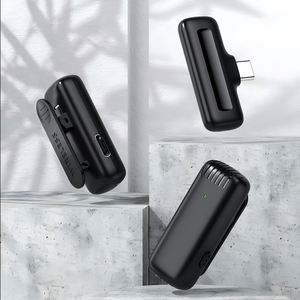 Lot de 2 microphones cravate sans fil pour <span class=keywords><strong>iPhone</strong></span> iPad, microphones de poche Plug-and-Play à clipser pour <span class=keywords><strong>enregistrement</strong></span> YouTube et vlog - Product Image 1